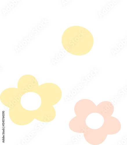 Minimal Pastel Trio Flowers