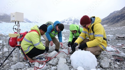 Glacier Melt Climate Research Study