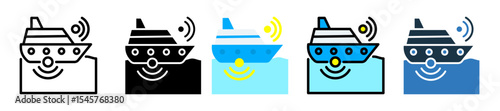 Hydrographic Survey icon multiple style 