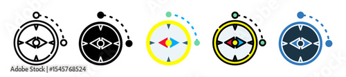 Azimuth icon multiple style 