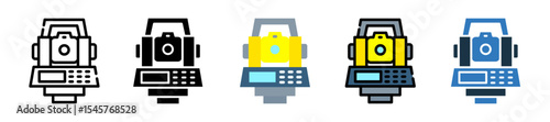 Total Station icon multiple style 
