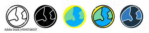 Geoid icon multiple style 