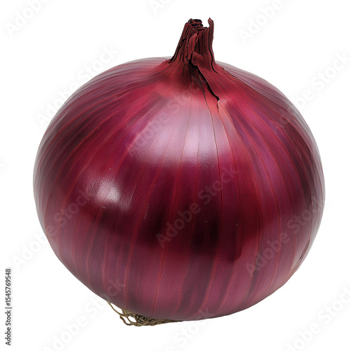 Red Onion Isolated Black Background Vegetable Food Ingredient Cooking isolated on a transparent background
