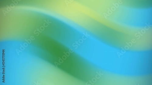 Abstract green yellow blue gradients blurry wave vibrant swirling ocean of color. Suitable for backgrounds, website design, print materials, and artistic projects.