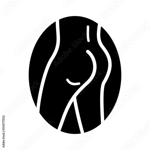 Butt Icon Glyph