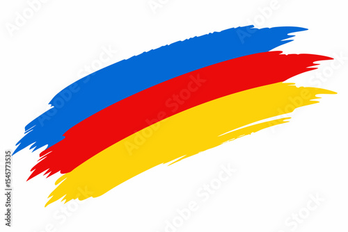 Vibrant Armenian Flag A Bold Brushstroke Design