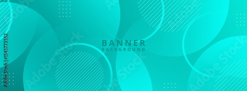 Banner background,green gradations ,circl shape memphis,modern background,colorful.Vector eps 10