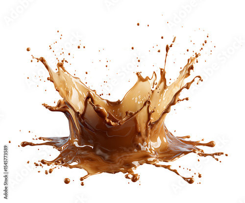 Energetic Coffee Splash in Elegant Motion Design