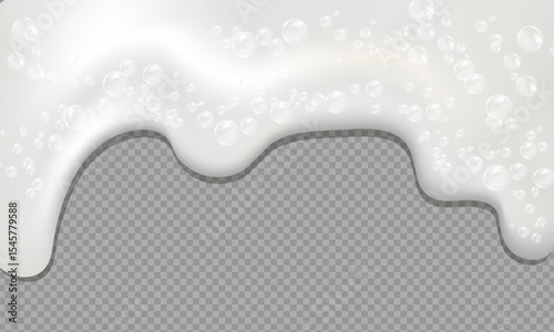 Bath foam isolated