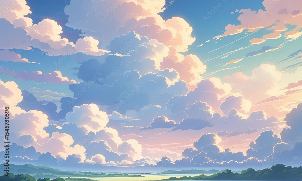 Fototapeta premium Ainme Wallpaper Background