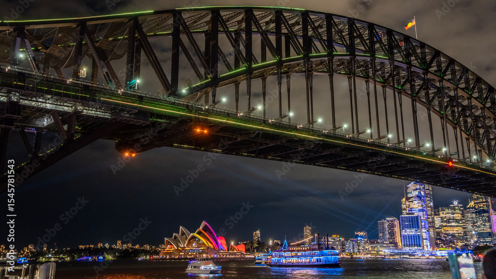 Fototapeta premium Sydney Harbour Bridge, Sdyney Opera Hourse, Australia