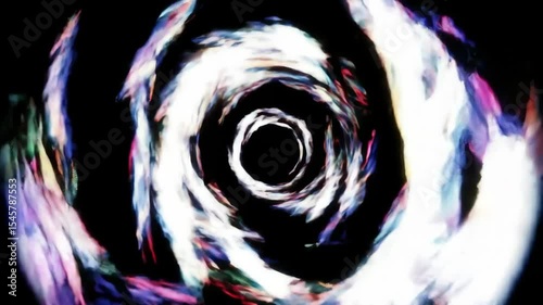 Abstract swirling vortex of vibrant colors (2)