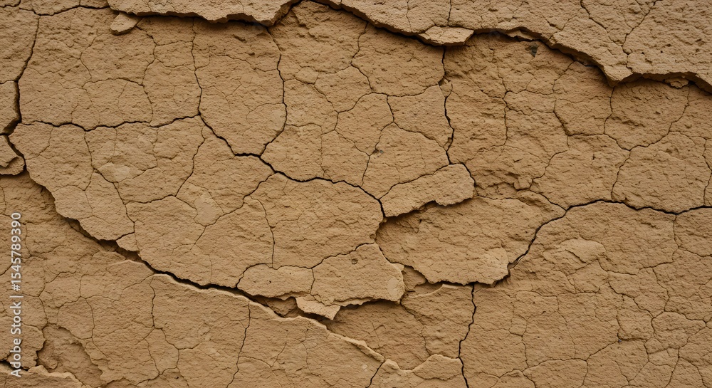 Fototapeta premium Cracked Earth Texture Dry Soil Background Image