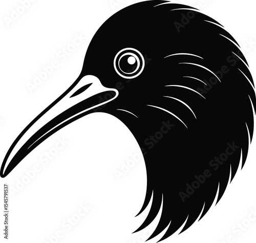 Kiwi Bird Head Outline

