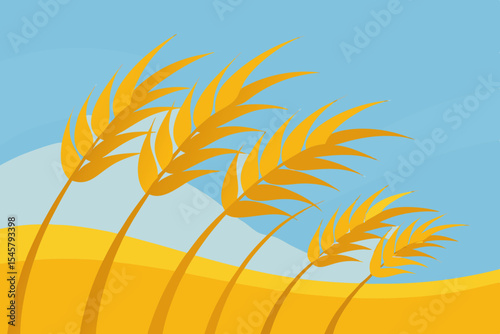 Golden Wheat Field Nature's Bounty in the Summer Sun