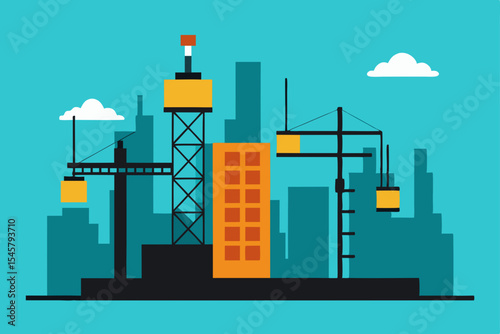 Urban Construction Cityscape Development and Building Construction