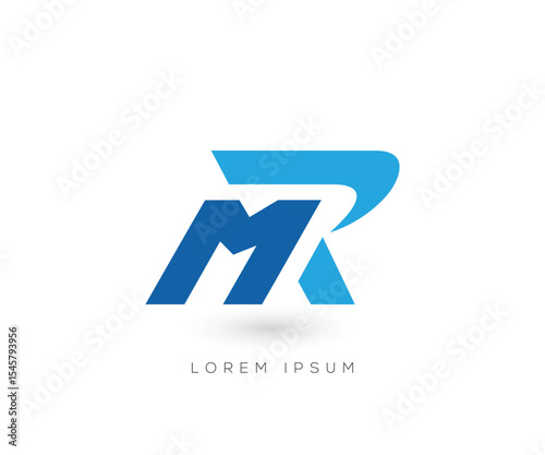 MR Initial  logo design template