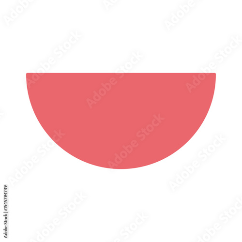 semicircle geometric shapes icon