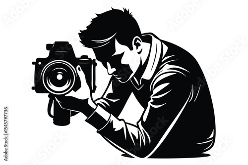 photographer with camera