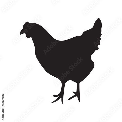 silhouette of a chicken