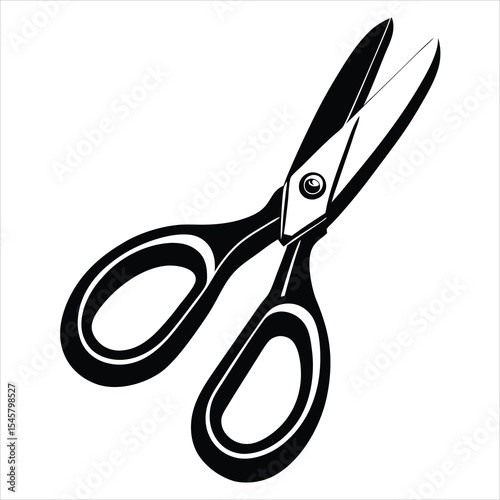 seissor silhouette, scissor silhouette vector illustration, scissors outline coloring book page line art illustration digital drawing
