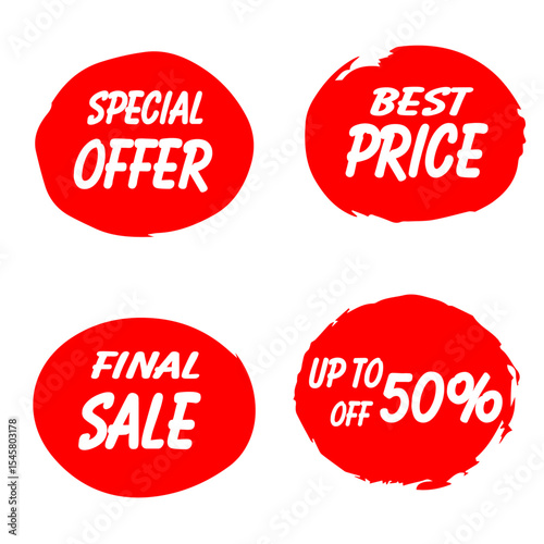 set red brush label sale