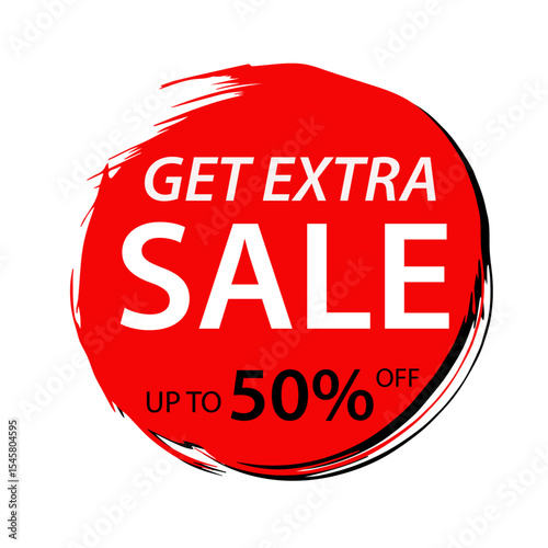 red sale label