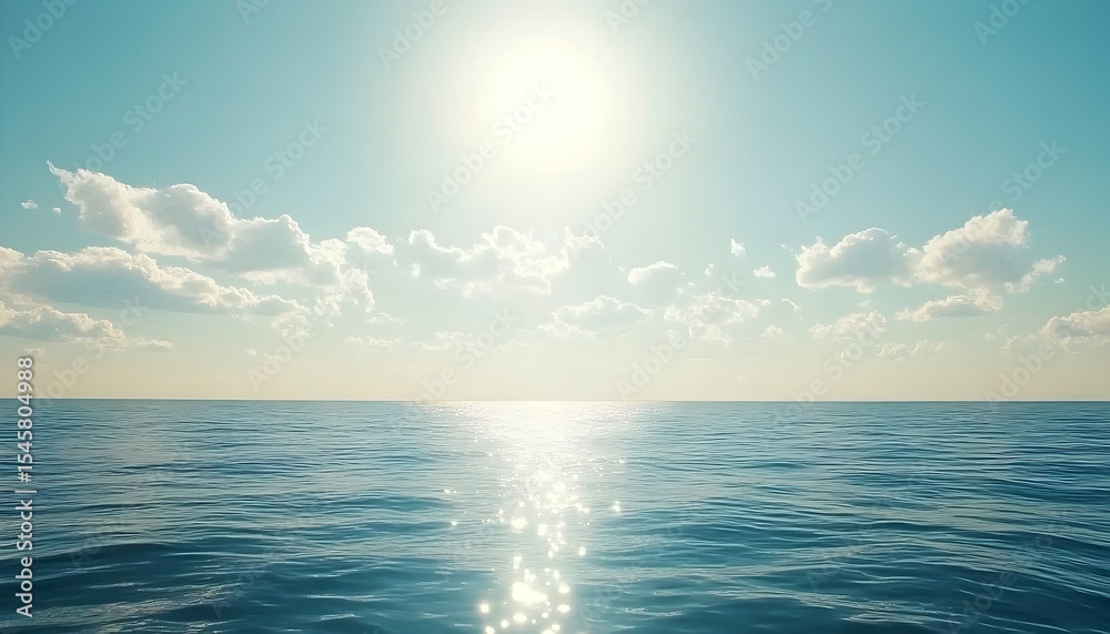 Naklejka premium Ocean panorama daytime