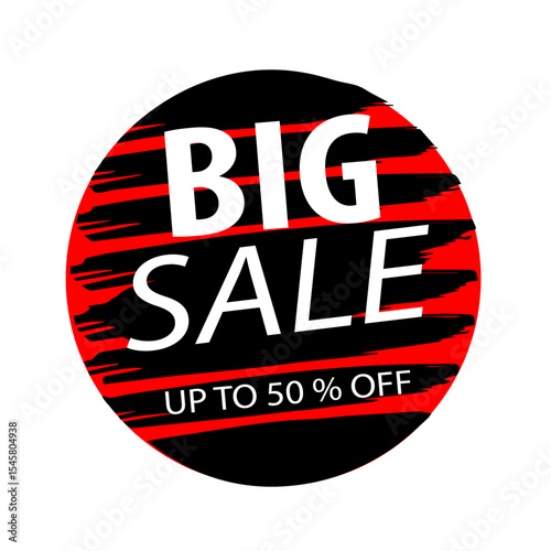 black red  brush label sale