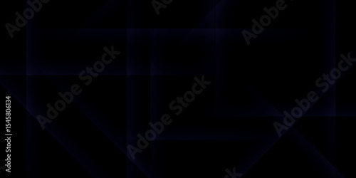Dark blue abstract geometric background with intersecting lines and shadow design. Abstract dark blue modern background. Dark blue modern design background. Luxury deep black dynamic abstract vector.