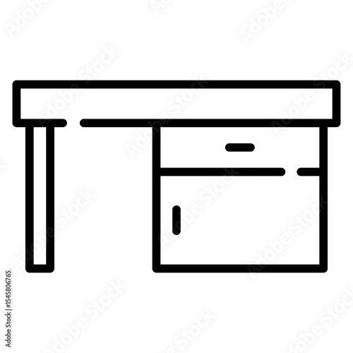 Desk line icon