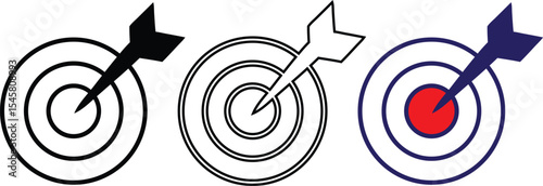 Target icon logo design. goal icon vector. target marketing sign and symbol