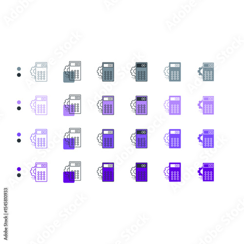 Calculator icon used in accounting and math.