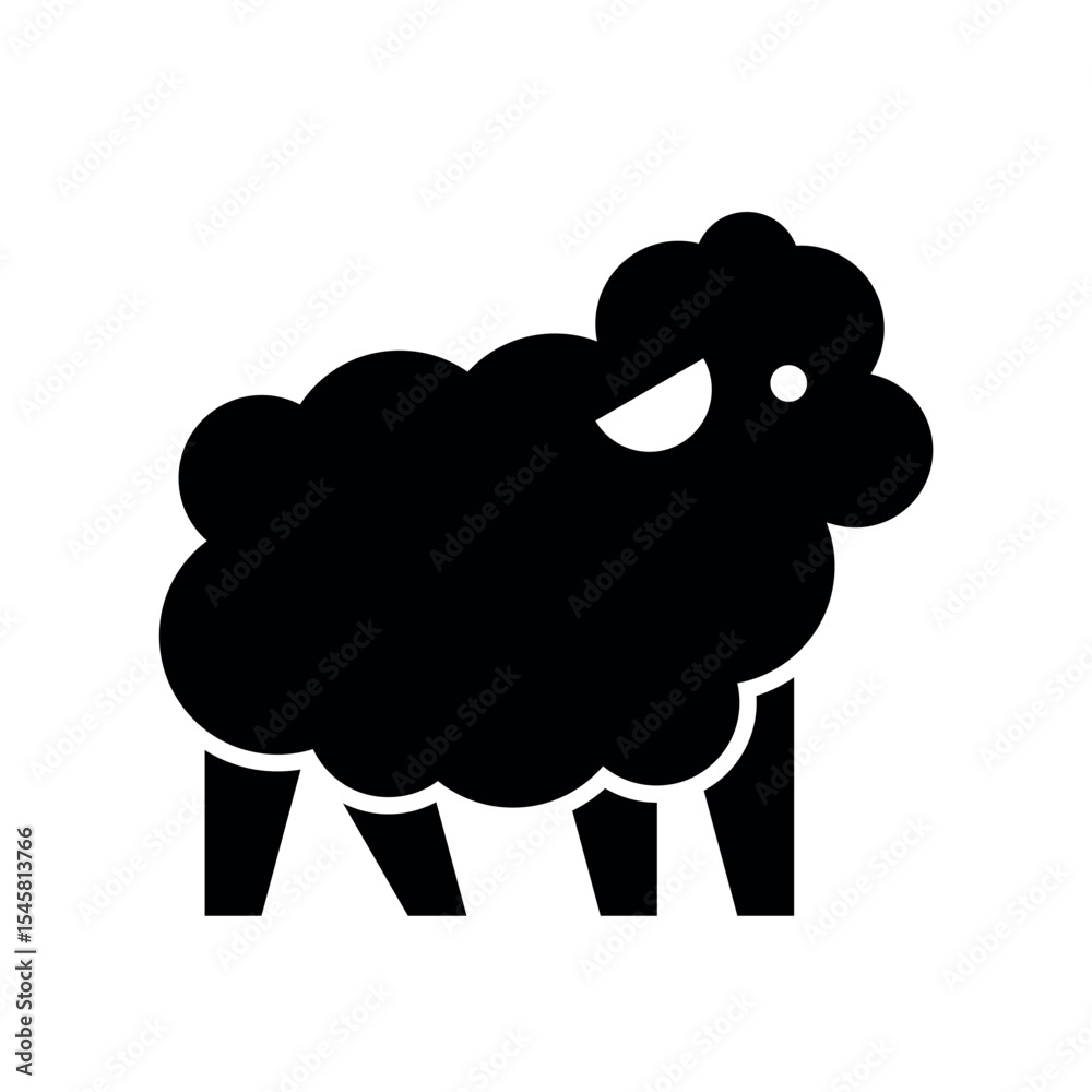 Obraz premium Sheep Logo. Icon design. Template elements 