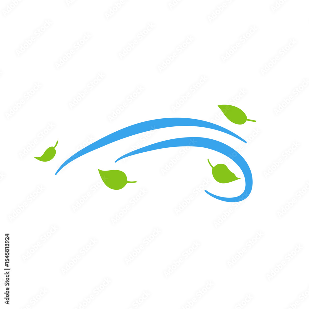 Fototapeta premium Wind and leaves