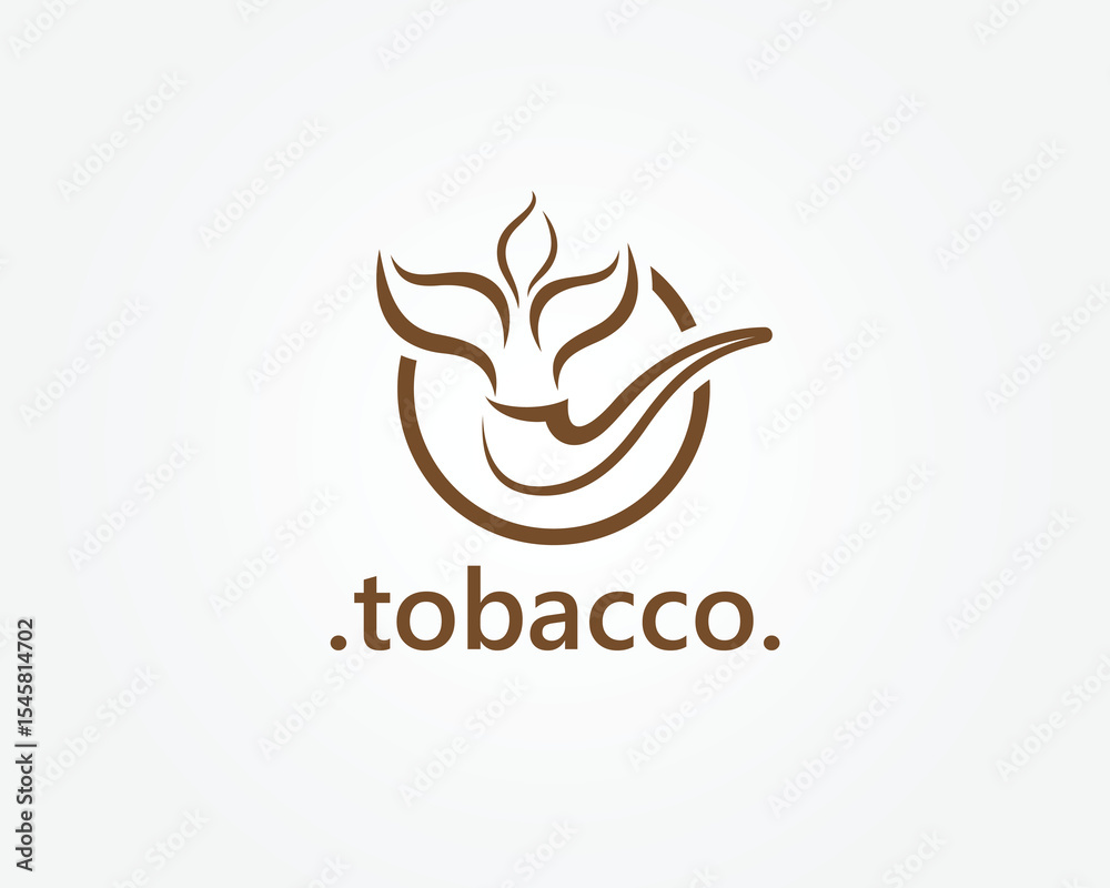 Obraz premium tobacco logo design, for tobacco farming, tobacco warehouse, cigar business, logo design inspiration