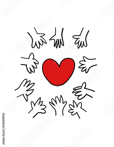 いろいろな手　みんなの気持ち