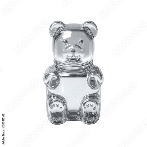 Crystallized Gummy Bear 3D Render of a