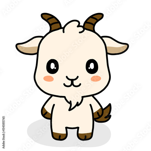 goat animal wildlife cartoon character