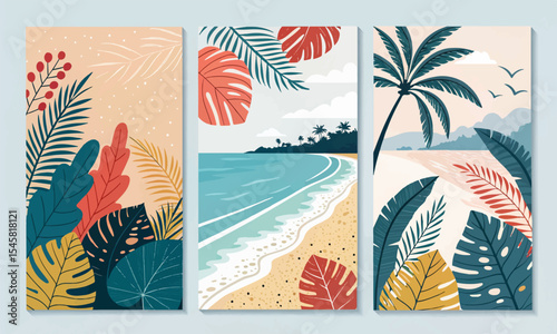Explore Summer Dreams: Unique Vacation Card Collection for Sunny Getaways.  perfect for travel enthusiasts, beach lovers, and sunshine seekers looking to share warm holiday vibes