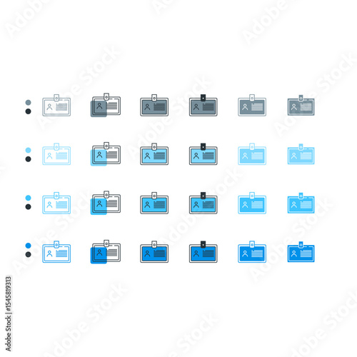 ID card icon used for identification or access.