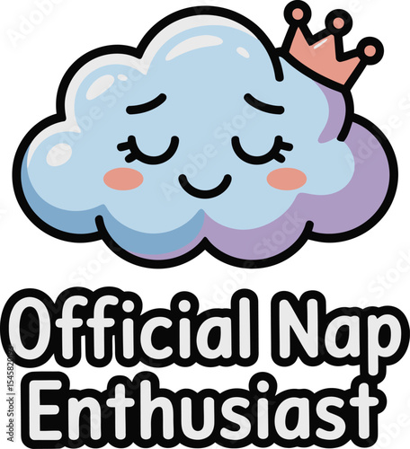 Sleeping Cloud Mascot Naptime Logo Design Cute Character Illustration Restful Sleep Branding