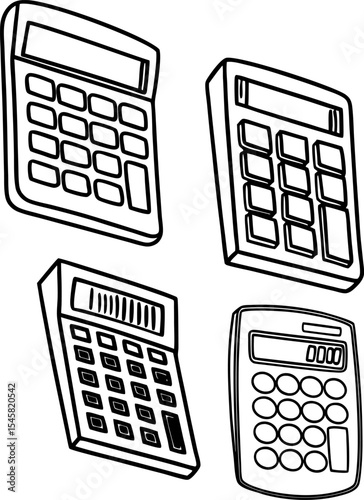  calculator learning tools; calculator  silhouette
