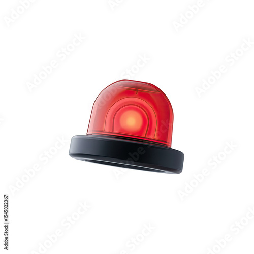 Red emergency light siren flashing alert beacon warning ambulance police fire security danger attention 100