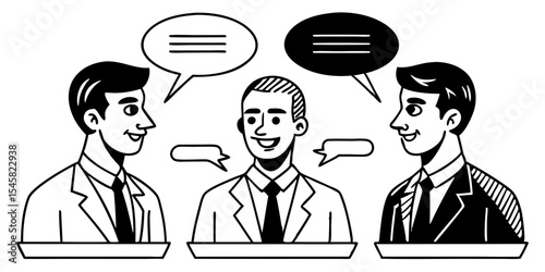 Communication Business Meeting Network Collaboration Discussion Speech Graphic Design Concept Leadership Presentation