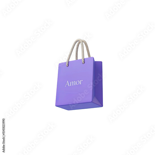 Shop for amor: buy stylish purple shopping bag with amor logo online, fashion shopping bag, gift bag