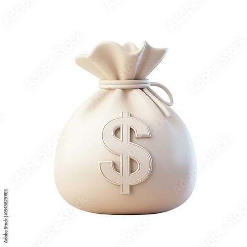 Money bag icon illustration for finance and investment themes and wealth management concepts design use