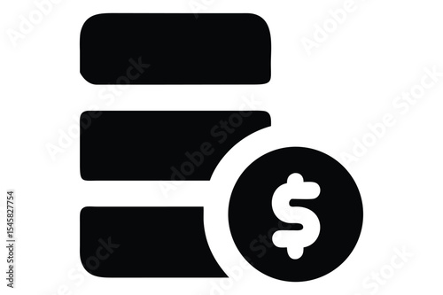 Stack of cards with a dollar sign indicating financial transactions and banking