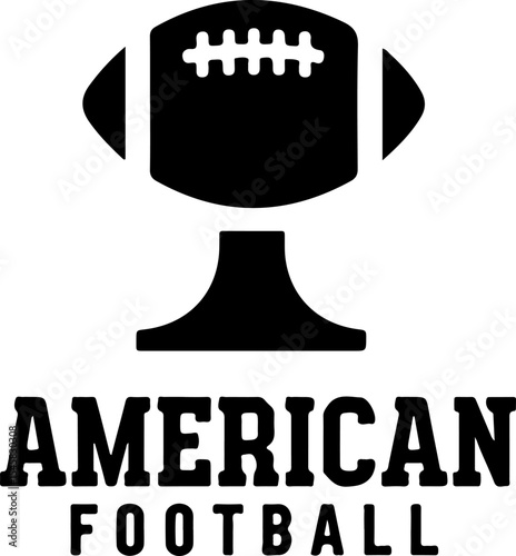 American Football Gear and Players Set vector bundle