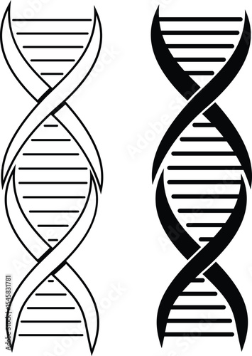 DNA icon set. Polygonal wireframe DNA molecule. Medical science, genetic biotechnology, chemistry biology, gene cell concept vector illustration isolated background. Innovation technology concept